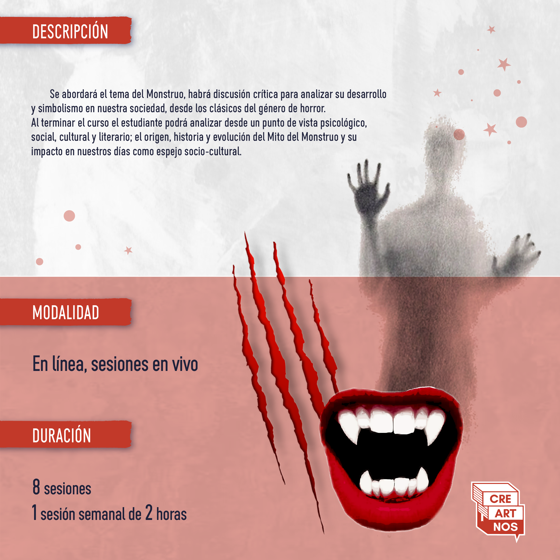 Curso online en Creartnos con Iván Pozos El monstruo en la cultura