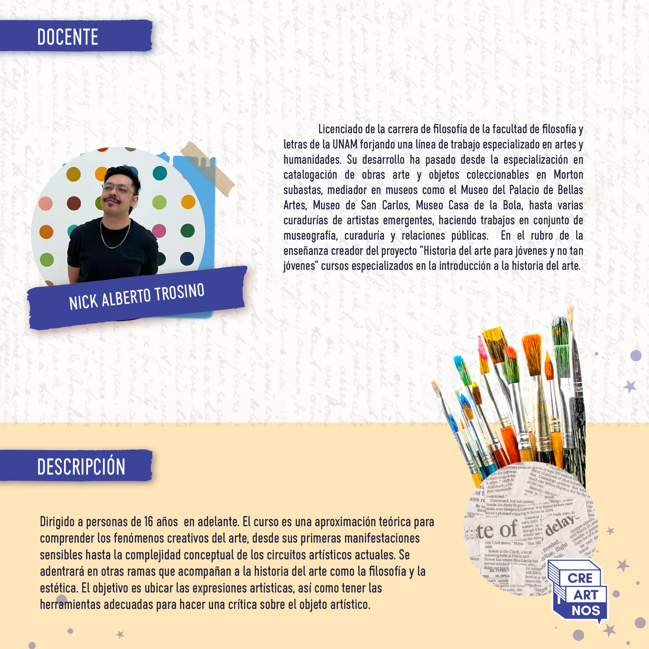 Curso online de historia del arte en Creartnos