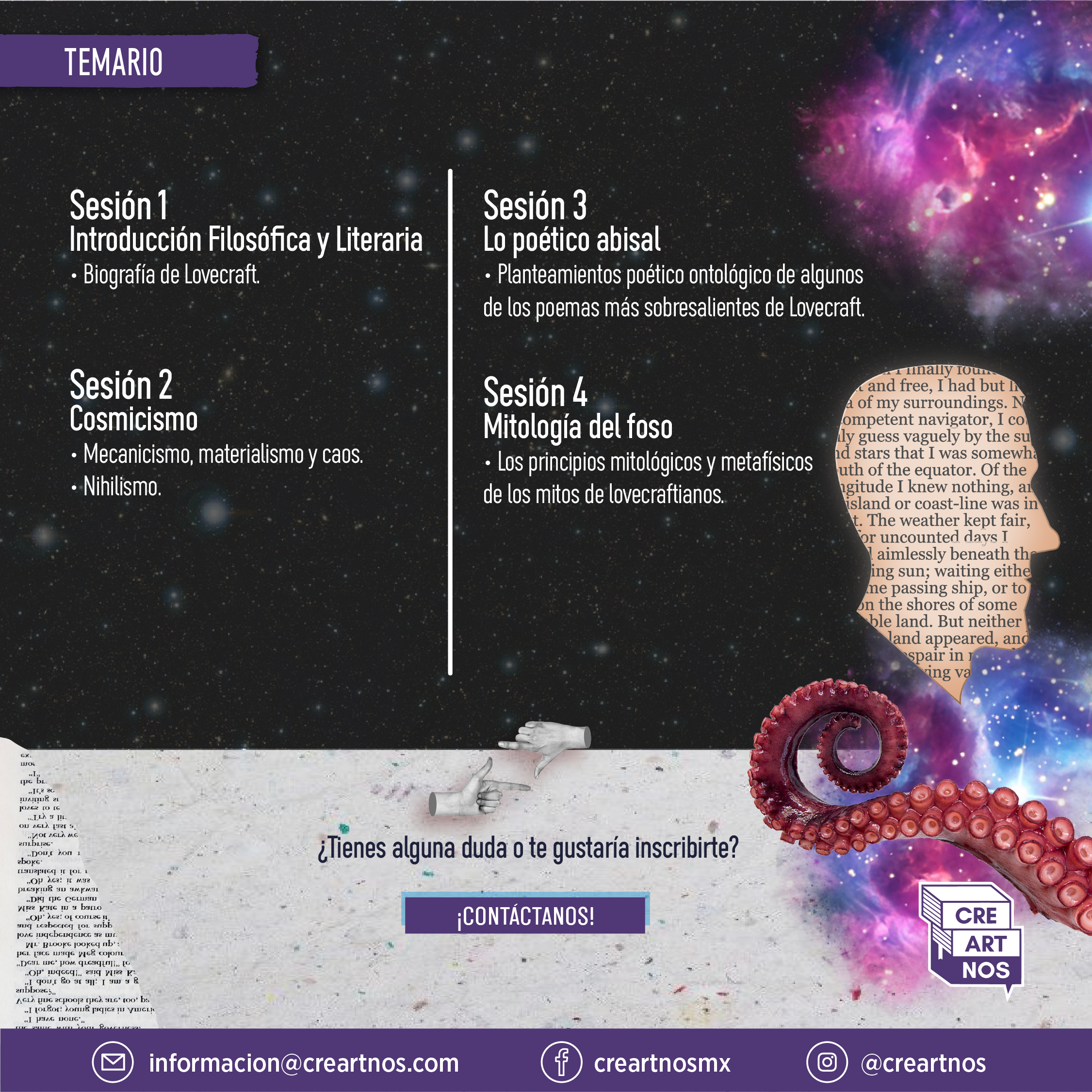 curso online en creartnos__La filosofía de Lovecraft_