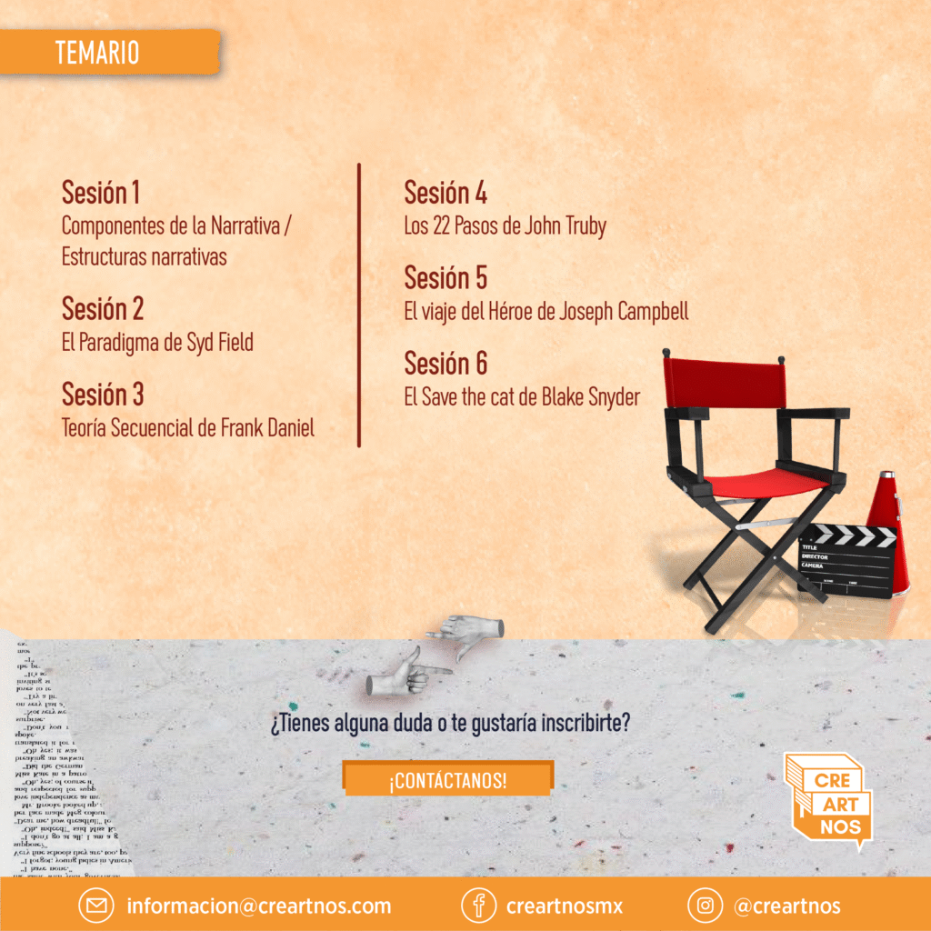 curso online en creartnos__Modelos narrativos para cine y series-temario