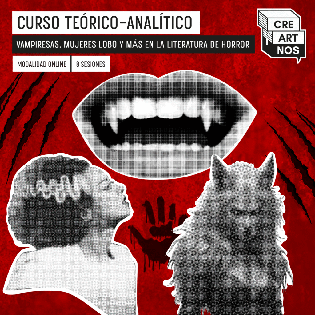 curso de literatura online en creartnos_Vampiresas mujeres lobo y mas en la literatura de horror